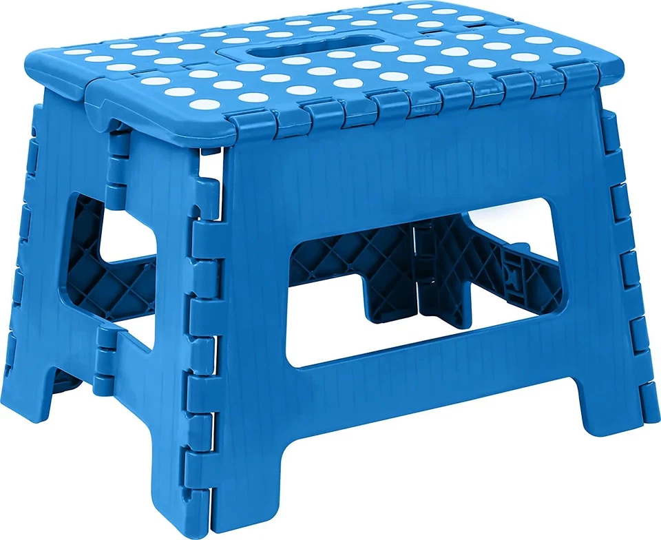 Folding Step Stool for Kids 11" Wide 9" Tall Plastic 300lbs Capacity Utopia Home - Image 4 of 4
