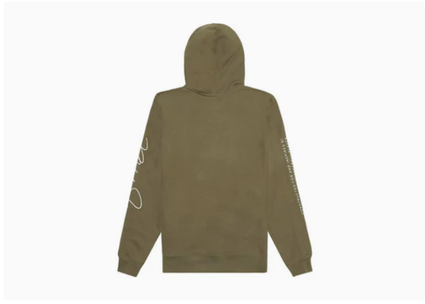 Jordan 12 x PSNY Hoodie Mens Medium Olive Black AA8889 222