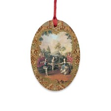Marie Antoinette And Her Brother Dance Wooden Ornament Magnet for Home D cor