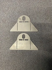 2 Universal Bag Mount Flat Plates Upper U Bend Dual or Single 2500 and 2600 bags