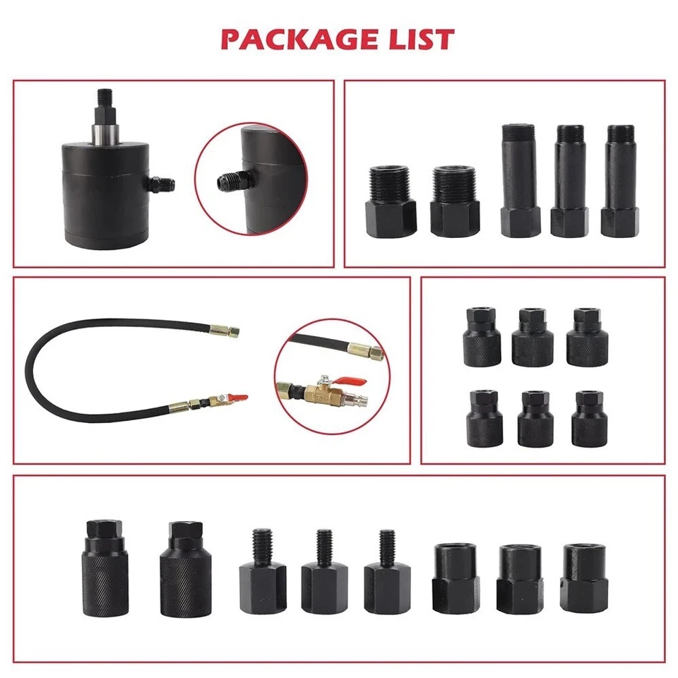 Extracteur d'injecteur diesel pneumatique avec 19 adaptateur 21 pièces - Photo 4/4