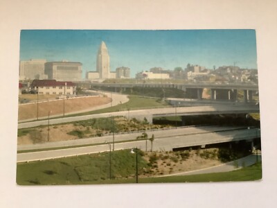 Parkway System near Civic Center, Los Angeles, California Postcard 
