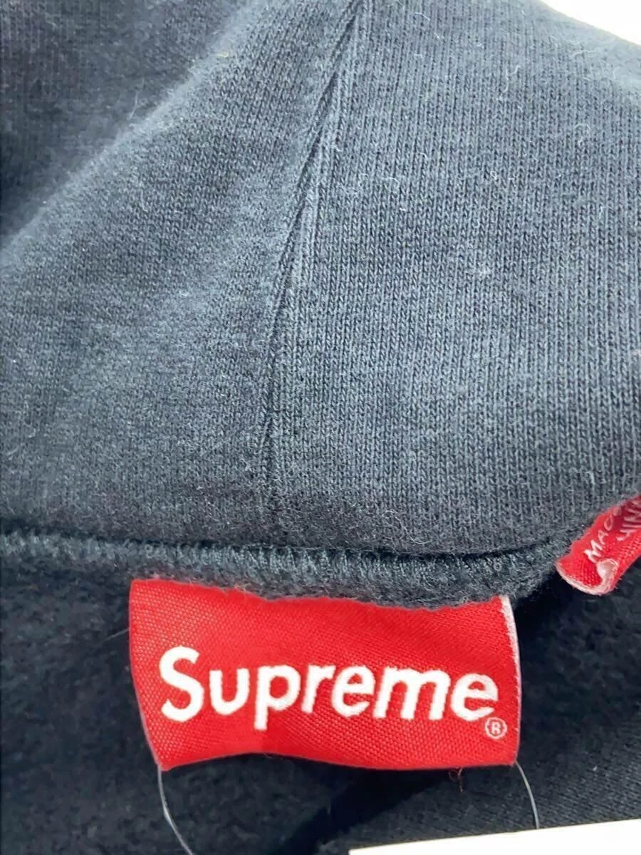 Supreme Felpa con Cappuccio 22ss Script Stripe Felpa con Cappuccio M Cotone Nero Usata