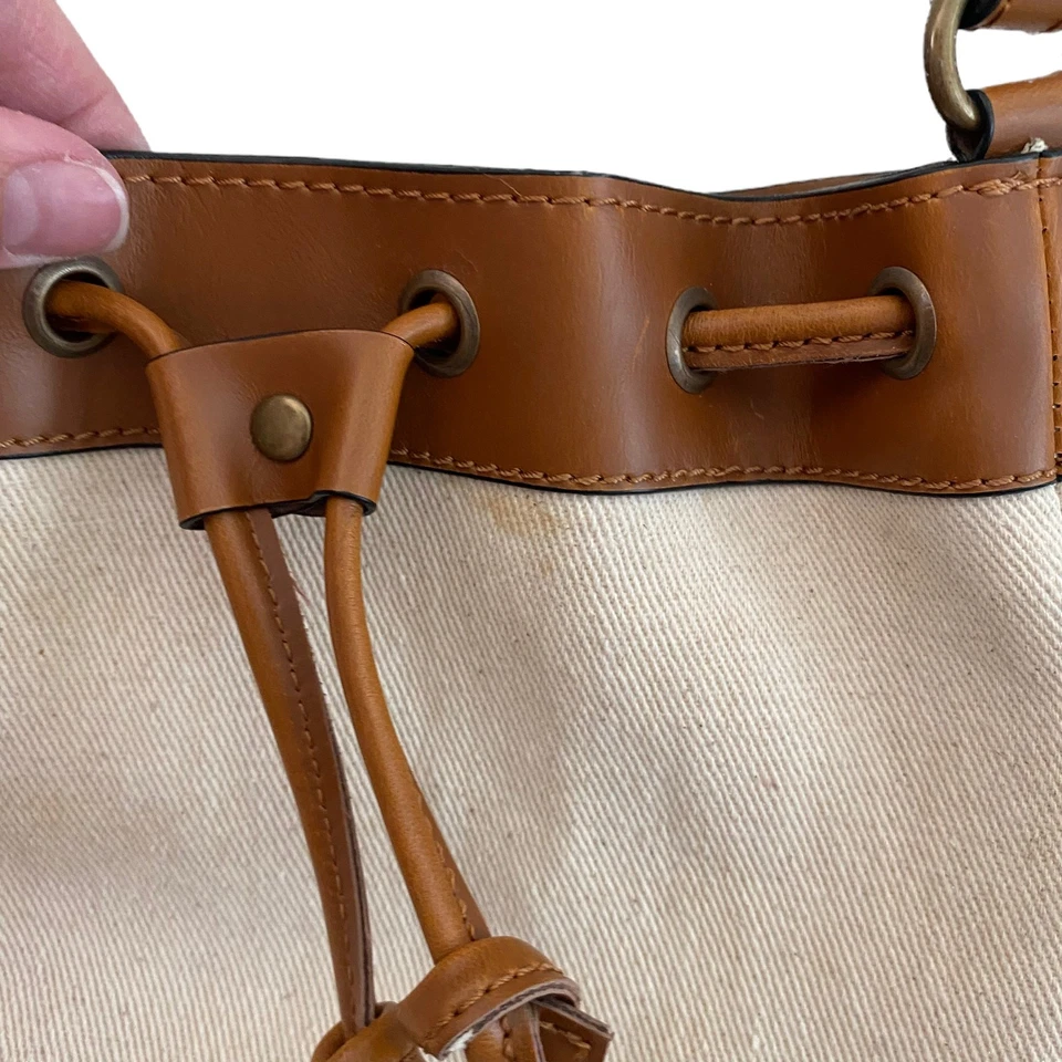 Urban Outfitters Mujer Cartera Bolso de Hombro Mini Lona Cuero Vegano Foto 4 de 4