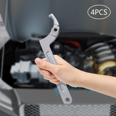 #ad 4pcs Adjustable Hook amp; C Pin Spanner Wrench Set Tighten Removing Nut Wrench New $37.65