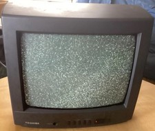 Toshiba 13" Analog CRT Retro Gaming TV No Remote 120V Model CF13E22