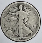 1917 S Reverse Walking Liberty Silver Half Dollar 50c US Coin Circulated Ungrade