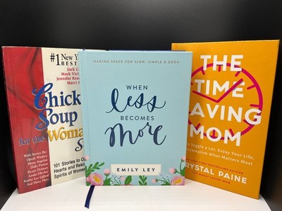 Lot of 3 Chicken Soup for the Womans Soul Time-saving Mom When Less Becomes More