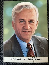 Richard von Weizsäcker  Autogrammkarte mit Unterschrift per Post erhalten