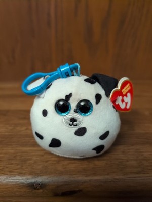 TY Squishy Beanies Fetch the Dalmatian Dog 3'' Plush Backpack Clip