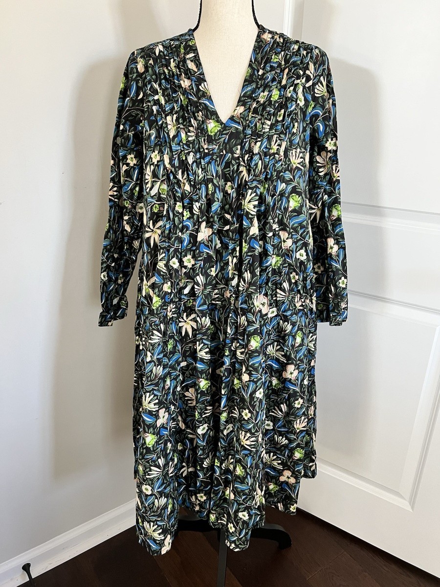 Dress Addict Cotton Floral Midi Dress Black And Blue Size XS EUC | eBay Dress Addict Cotton Floral Midi Dress Black And Blue Size XS EUC | eBay