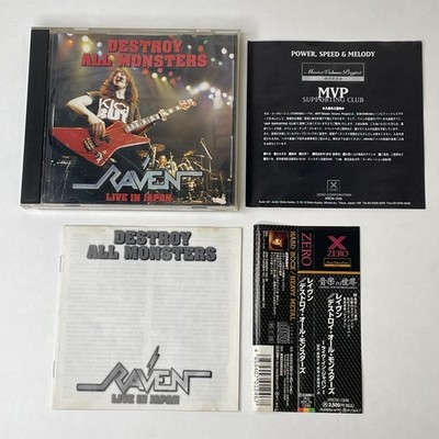 Raven   Destroy All Monsters - Live In Japan Japan CD OBI (XRCN-1246)