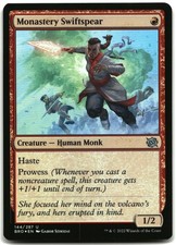 MTG Monastery Swiftspear FOIL U The Brothers' War 144 LP