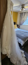 BLUSH WEDDING DRESS - SIZE 16-18- FAB COND-COST £1600 NEW-FINAL PRICE DROP