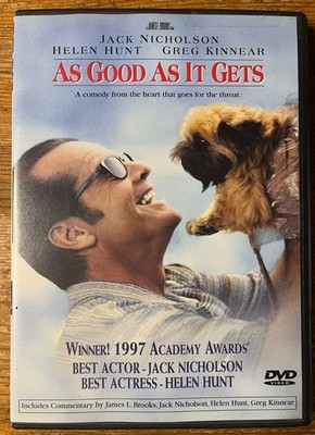 As Good As It Gets DVD 1997 Jack Nicholson Helen Hunt James L. Brooks PG-13