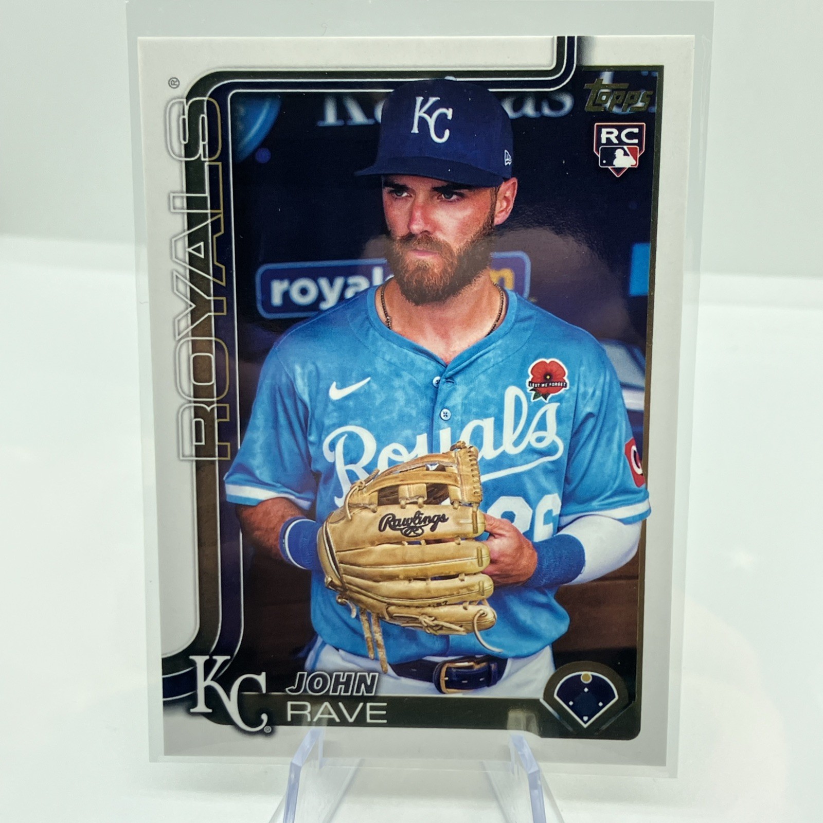 2025 Topps Update Series - John Rave #US192 Golden Mirror Image Variations (RC)