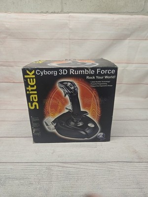 Saitek Cyborg 3D Rumble Force Joystick Complete Unboxed - PC Flight Controller 