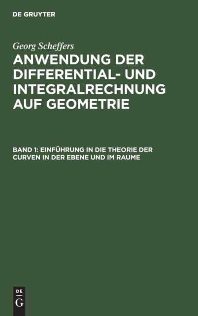 No Contributor - Einfhrung in die Theorie der Curven in der Ebene und - X555z
