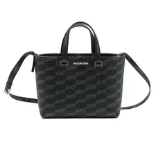 Balenciaga Black BB Monogram Coated Canvas Signature Small East West 139273388