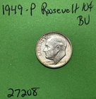 1949-P Roosevelt Dime 10c BU Uncirculated Mint State 90% Silver
