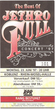 Jethro Tull  In Concert 1997 Koblenz  Ticket / Konzertkarte / Eintrittskarte