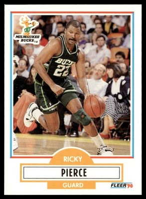 1990-91 Fleer Ricky Pierce Milwaukee Bucks #106