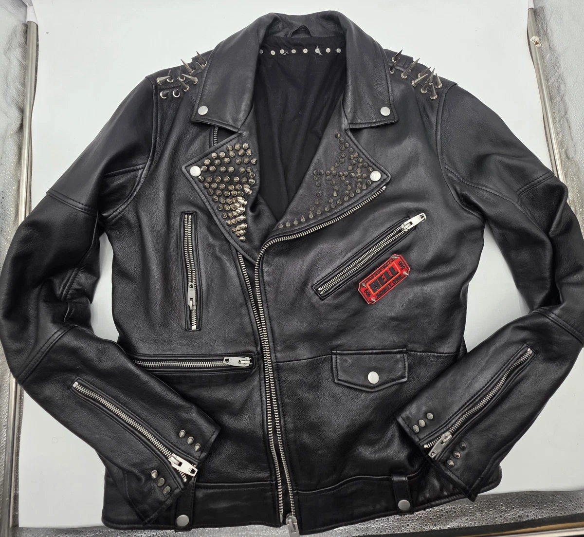 Zara Black Leather Outer Shell Coats, Jackets & Vests for Men for