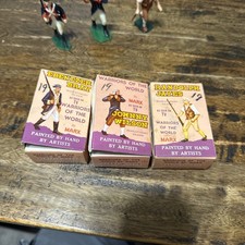 Ebenezer Bray, Johnny Wilson, Randolph Jayes. Marx figures