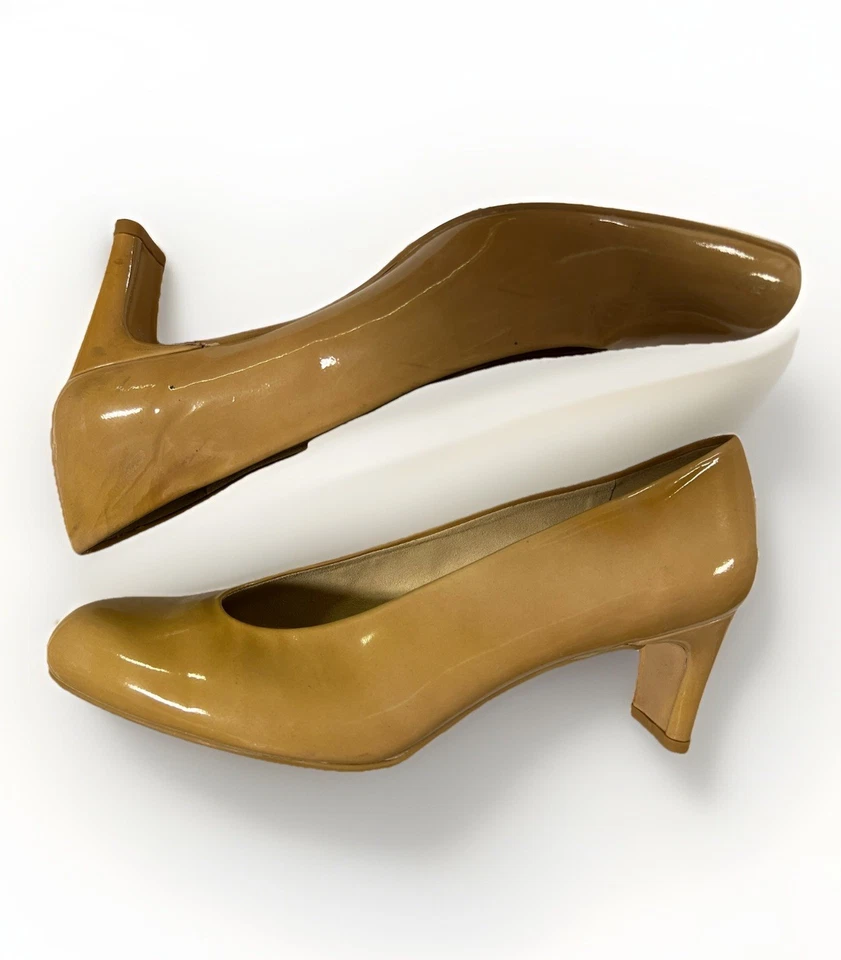 Stuart Weitzman Chicpump Adobe голая кожа поскользнуться на туфли-лодочки размер 9 M - Изображение 3 из 4