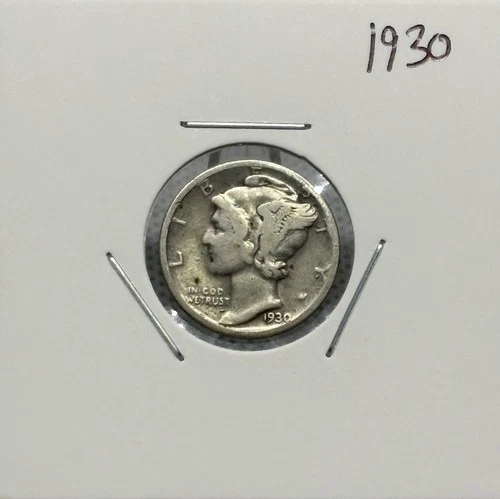 1930 Mercury Dime, Good, 90% Silver, VERY LOW MINTAGE! 🔥🔥
