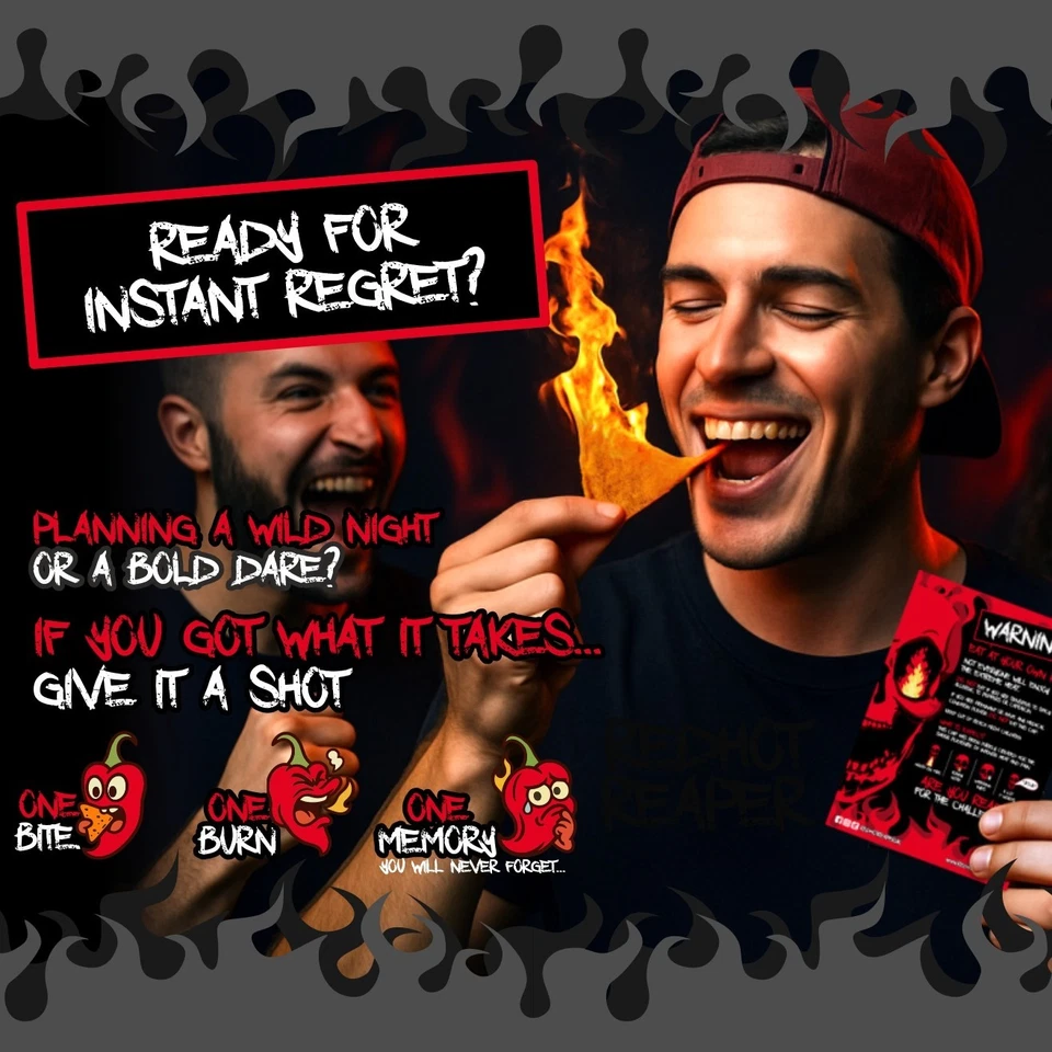 4x CHIP CHALLENGE - WORLDS HOTTEST CHILLI CHIP 🔥🔥(2x Twin Pack) - CLASSIC - Image 2 of 4