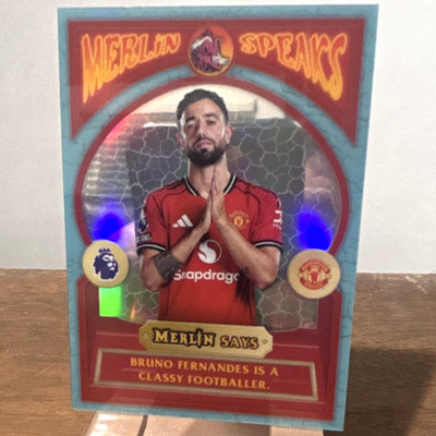 Topps Merlin Premier League 2026 Bruno Fernandes Man United Merlin Speaks MS-13
