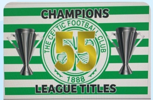 CELTIC 55 TITLES CHAMPIONS FLAG
