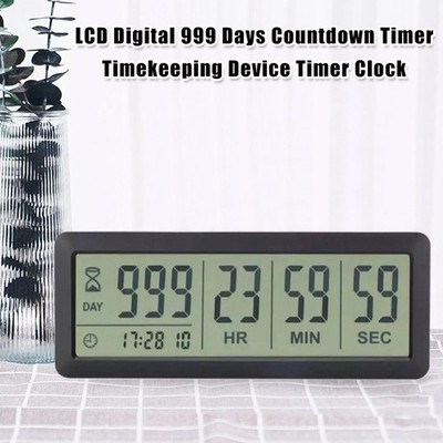 LCD Digital 999 Tage Countdown Timer Zeitmessung Gerät Timer Uhr