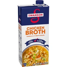 Swanson 100% Natural Chicken Broth, 32 oz Carton