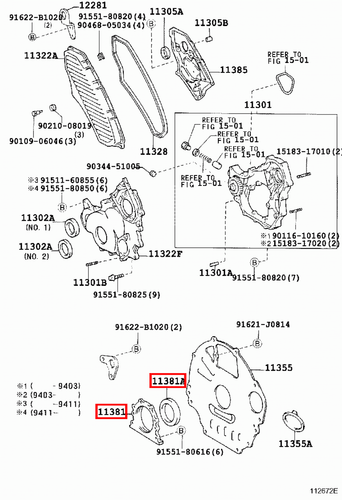 Genuine LandCruiser HZJ81 HZJ80 1HZ Crankshaft Rear Main Oil Seal w Retainer - Picture 9 of 20