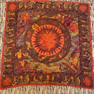 Foulard/Carré/Shawl★Foulard DAKS soie 100%★hand rolled-31g