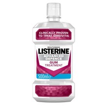 Listerine Advanced Defence Gum Treatment 500 ml (Pack of 1), Transparent 