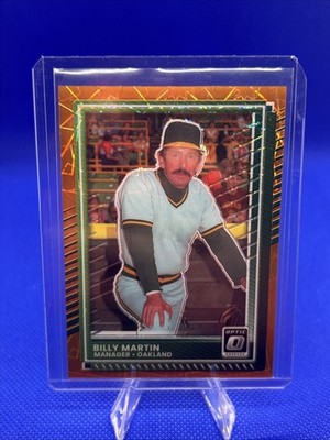 2025 Panini Donruss - Optic Billy Martin #68 Orange Velocity Prizm