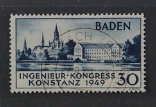 Franz&ouml;sische Zone BADEN 46 II, Konstanz II, gepr&uuml;ft, leider Stempel falsch
