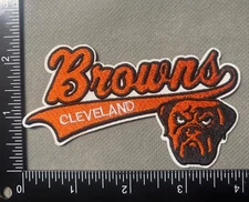 CLEVELAND BROWNS IRON ON EMBROIDERED PATCH