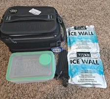 Titan Arctic Zone Expandible Crush Resistant Fridge Cold Lunch Pack Gray Green