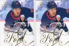 2025-26 FLEER FLAIR ROOKIE CARD RC #165 WINNIPEG JETS - PARKER FORD LOT x2