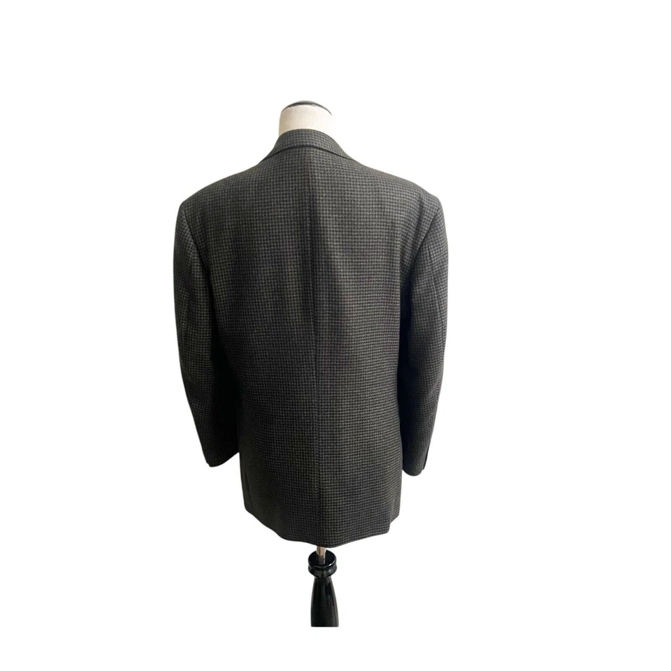 Vintage GianFranco Ruffini Men’s Houndstooth Blazer 100% Lambswool Size 38/Small - Image 4 of 4