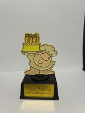 1980 ZIGGY Paperweight Statue Happy Birthday Tom Wilson Hong Kong Gift Cake 1980 ZIGGY Paperweight Statue Happy Birthday Tom Wilson Hong Kong Gift Cake