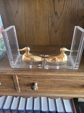 2 nowoczesne podpory na litery lita mosiężna kaczka - bardzo rzadkie