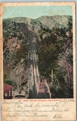 #ad #ad Mt Lowe Incline Pacific Electric Railway California 1905 Postcard $5.95