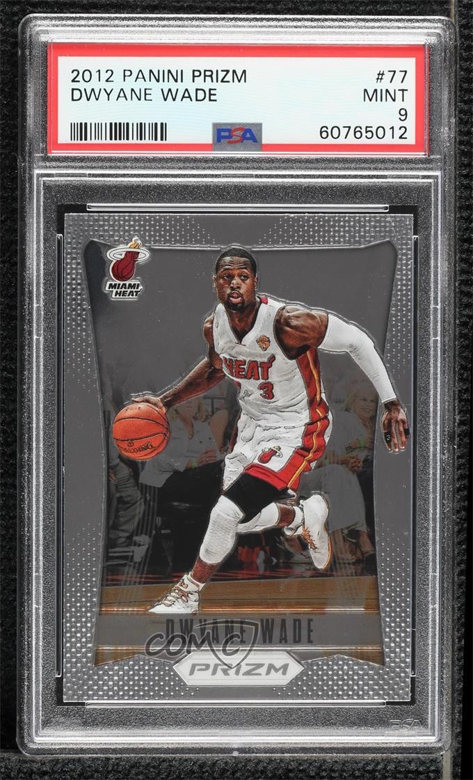 2012-13 Panini Prizm Dwyane Wade #77 PSA 9 MINT HOF zh4