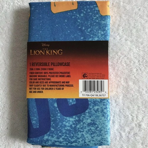 Disney's The Lion King 1 Reversible Pillowcase 20”x30” New - Picture 2 of 3