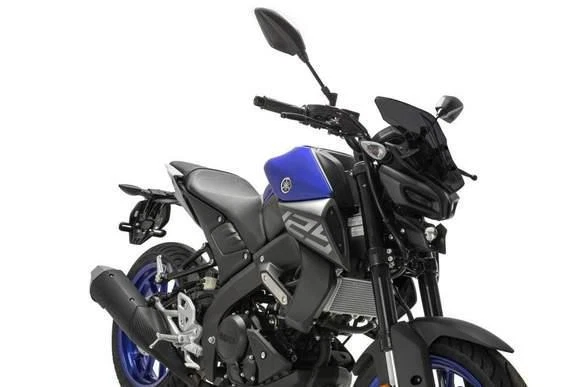 Parabrisas Pantalla Deportiva Puig Naked Negro Opaco Yamaha MT-125 2020-2024 Foto 3 de 4